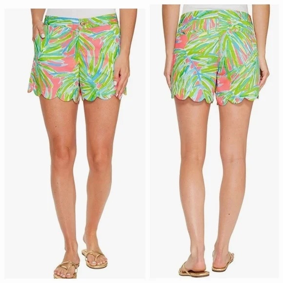 Lilly Pulitzer Buttercup Short Tiki Pink Royal Lime - Picture 5 of 5